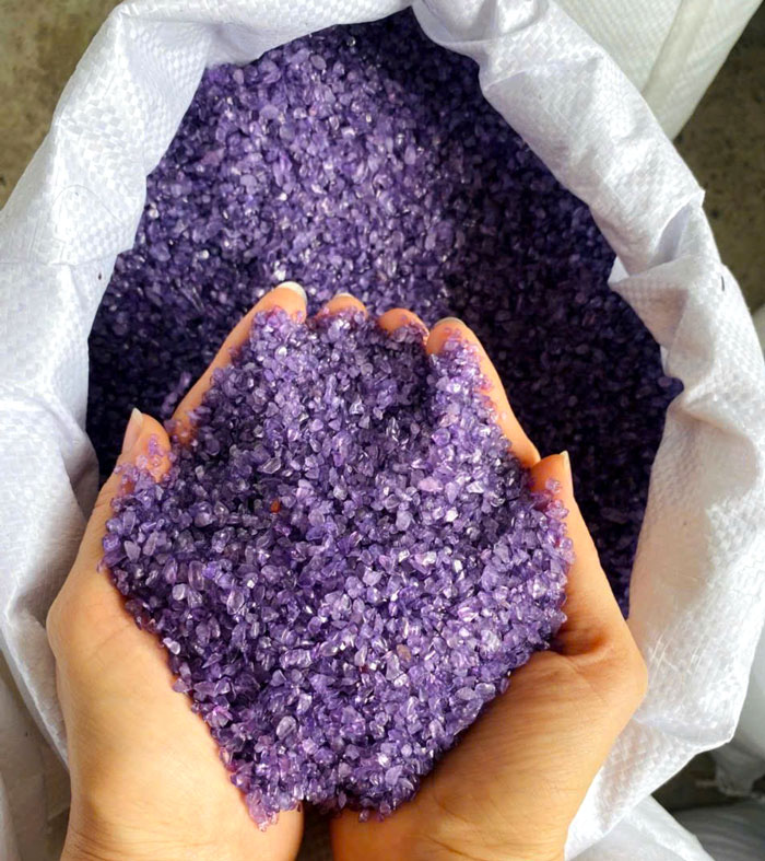 Vụn Cám Thạch Anh Tím 1-2mm