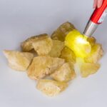 Vụn Đá Thạch Anh Vàng Thô Đẹp 2-5cm