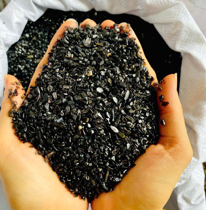 Vụn Cám Thạch Anh Đen 1-2mm