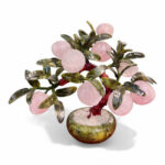 Cây Đào Thạch Anh Hồng 9 Quả Cao 28cm