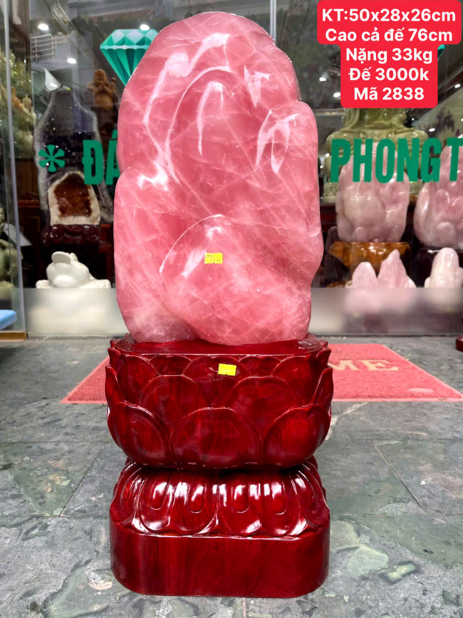 Đá Cảnh Thạch Anh Hồng 33kg