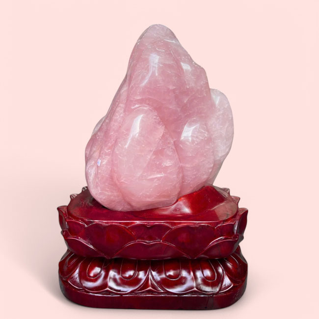 Đá Cảnh Thạch Anh Hồng Nặng 45,3kg