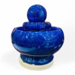 Phong Thuỷ Luân Đá Núi Lửa Xanh Cao 22cm