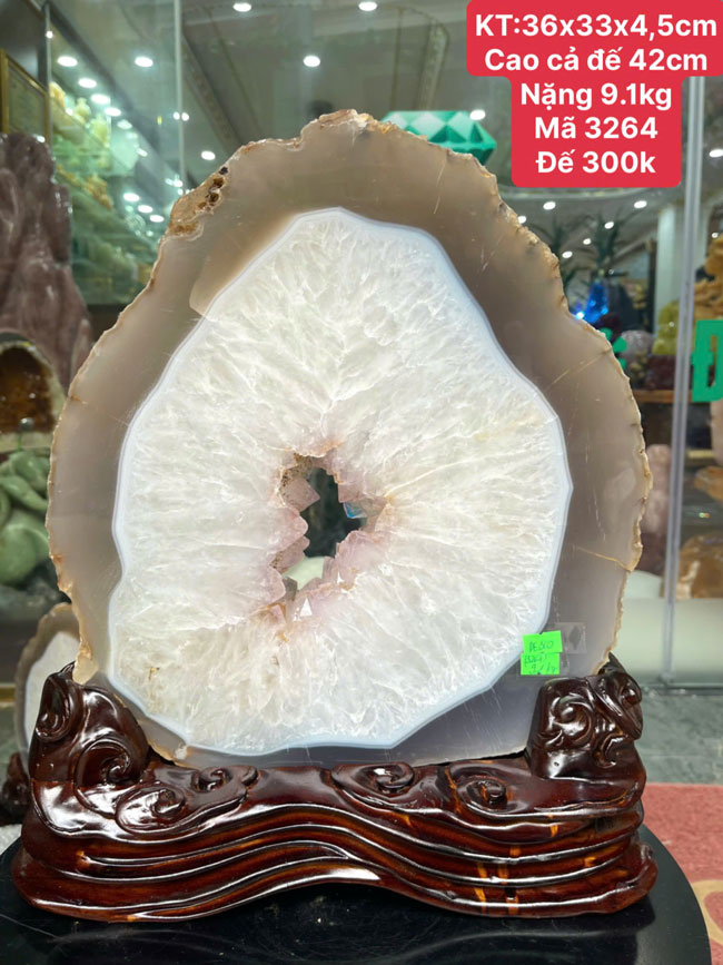 Đá Cảnh Mã Não Khoai Môn 9,1kg