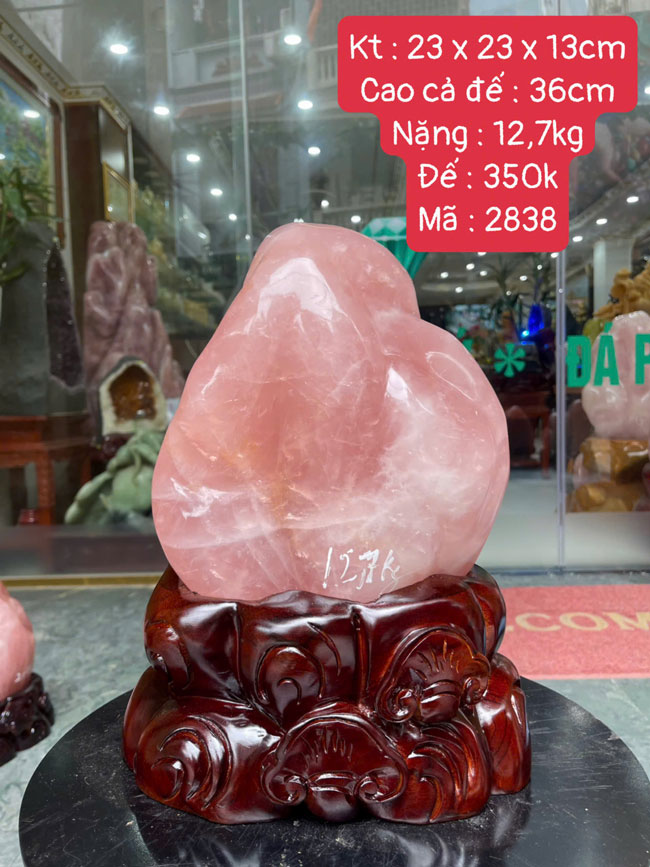 Đá Cảnh Thạch Anh Hồng 12,7kg