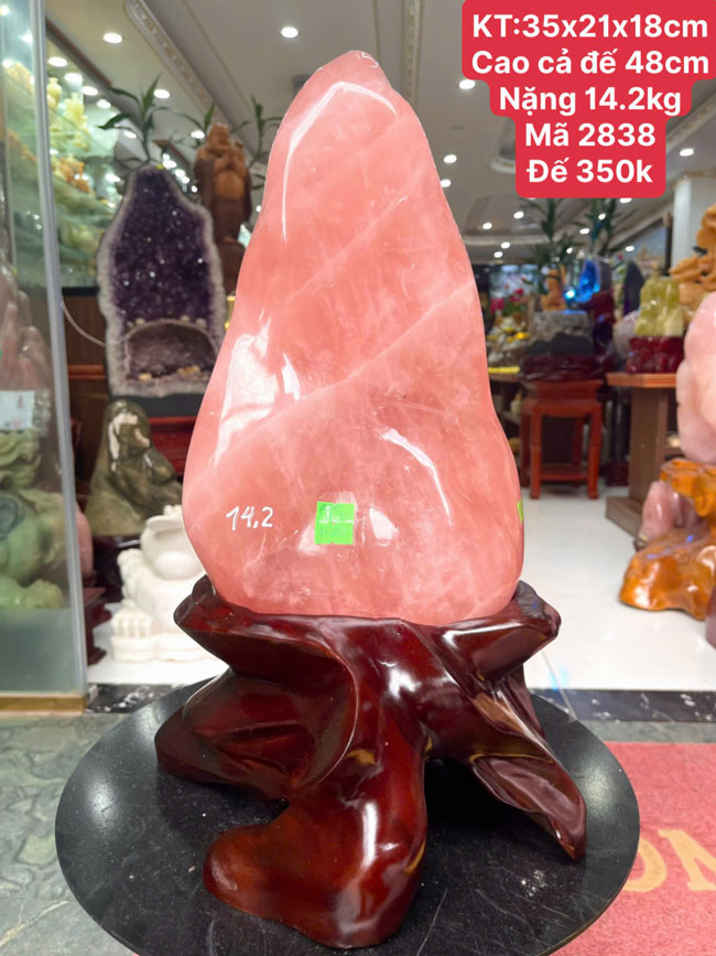 Đá Cảnh Thạch Anh Hồng 14,2kg
