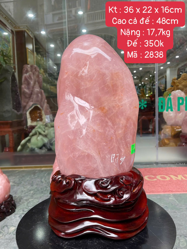 Đá Cảnh Thạch Anh Hồng 17,7kg