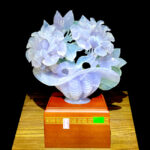 Giỏ Hoa Tài Lộc Ngọc Fluorite 23cm