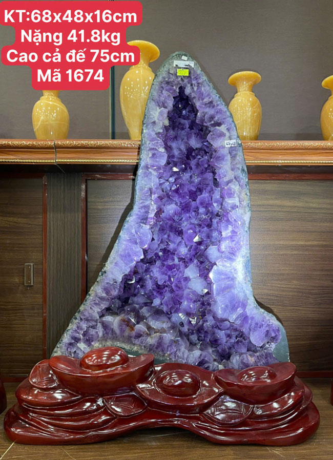 Hốc Đá Thạch Anh Tím 41,8kg