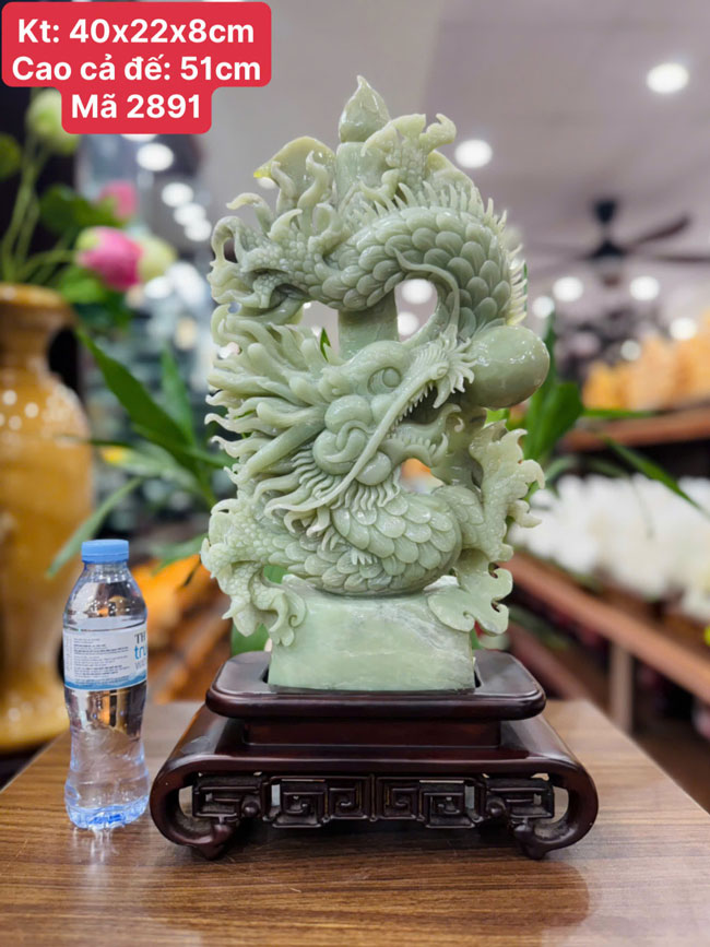 Nhất Long Chầu Ngọc 40cm