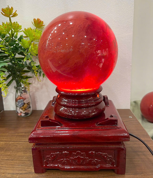 Quả Bi Cầu Đá Núi Lửa Đỏ 3,61kg