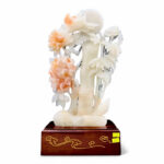 Tam Hợp Hoa – Chim – Trúc Phú Quý Trường Thọ Ngọc Onyx 42cm
