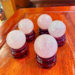 Bi Lăn Tay Đá Thạch Anh Hồng Đường Kính ~4cm Nặng ~0.1kg