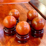 Bi Lăn Tay Ngọc Bích Đỏ Đường Kính ~4cm Nặng ~0.1kg