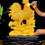 Kim Kê Khai Vận Ngọc Hoàng Long Nguyên Khối 61cm