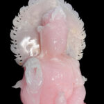 Phật Bà Đá Thạch Anh Hồng Nguyên Khối Cao 85cm