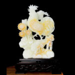 Tượng Gà Trống Phong Thủy Ngọc Onyx Nguyên Khối 75cm