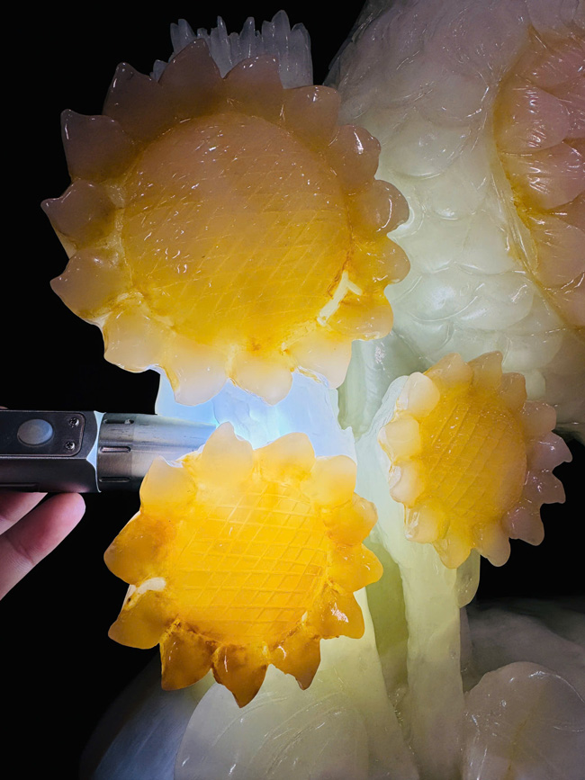 Tượng Gà Trống Phong Thủy Ngọc Onyx Nguyên Khối 75cm