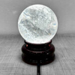 Quả Cầu Đá Phong Thủy Thạch Anh Trắng 1,2kg