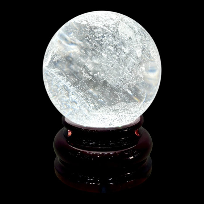 Quả Cầu Đá Phong Thủy Thạch Anh Trắng 1,2kg