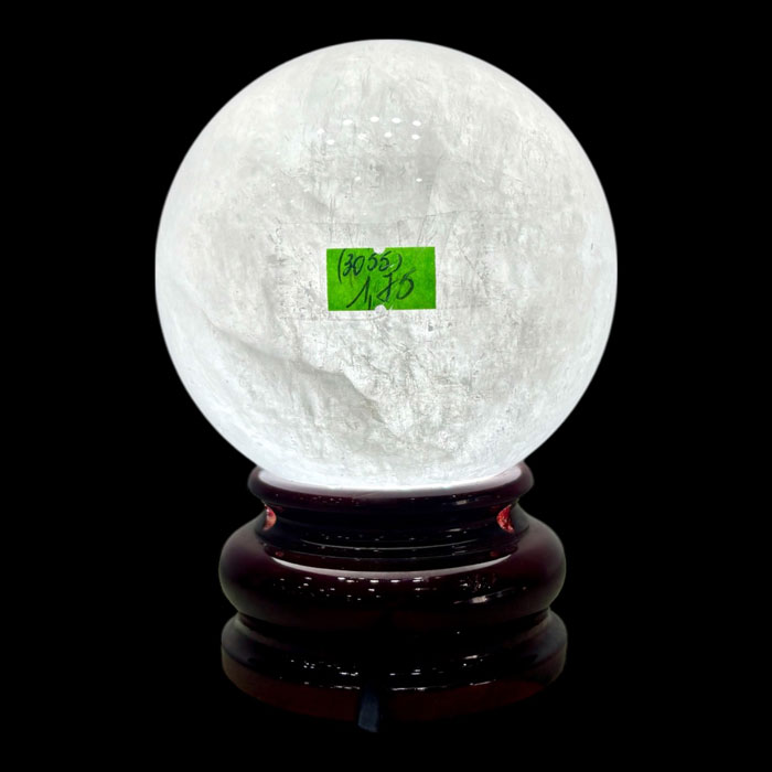 Quả Cầu Đá Phong Thủy Thạch Anh Trắng 1,75kg