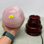 Quả Cầu Đá Phong Thủy Thạch Anh Hồng 3,58kg