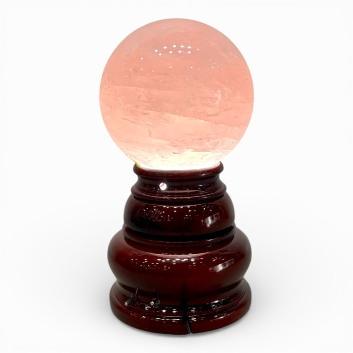 Quả Cầu Phong Thủy Đá Thạch Anh Hồng 2,87kg
