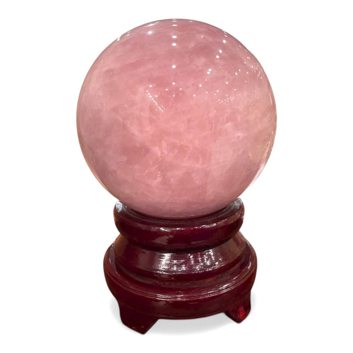 Quả Cầu Đá Phong Thủy Thạch Anh Hồng 10,58kg