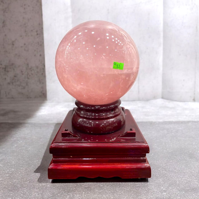 Quả Cầu Phong Thủy Đá Thạch Anh Hồng 9,3kg