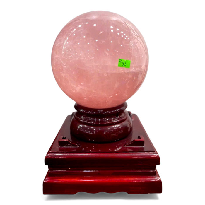 Quả Cầu Phong Thủy Đá Thạch Anh Hồng 9,3kg