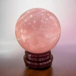 Quả Cầu Đá Phong Thủy Đá Thạch Anh Hồng 9,56kg