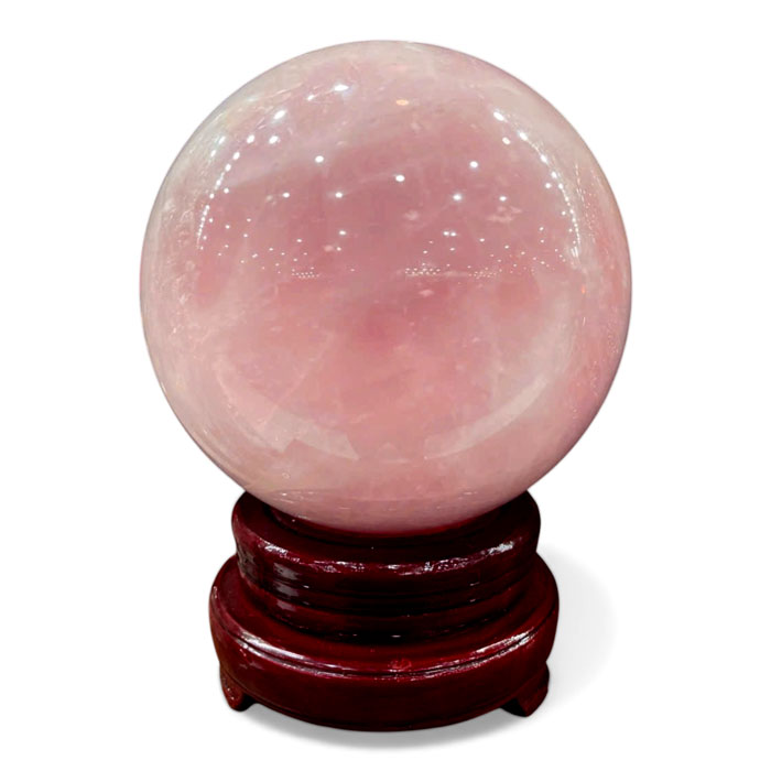 Quả Cầu Phong Thủy Thạch Anh Hồng 6,68kg