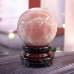 Quả Cầu Đá Phong Thủy Thạch Anh Hồng 10,12kg