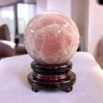 Quả Cầu Đá Phong Thủy Thạch Anh Hồng 10,12kg
