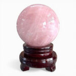 Quả Cầu Đá Phong Thủy Thạch Anh Hồng 1,68kg