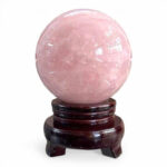 Quả Cầu Đá Phong Thủy Thạch Anh Hồng 2,02kg