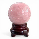 Quả Cầu Đá Phong Thủy Thạch Anh Hồng 2,18kg