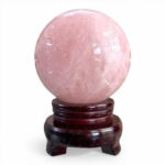 Quả Cầu Đá Phong Thủy Thạch Anh Hồng 2,2kg