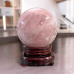 Quả Cầu Đá Phong Thủy Thạch Anh Hồng 3,48kg