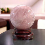 Quả Cầu Đá Phong Thủy Thạch Anh Hồng 3,48kg