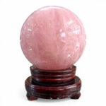 Quả Cầu Đá Phong Thủy Thạch Anh Hồng 3,56kg