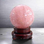 Quả Cầu Đá Phong Thủy Thạch Anh Hồng 3,56kg