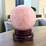 Quả Cầu Đá Phong Thủy Thạch Anh Hồng 6,84kg