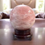 Quả Cầu Đá Phong Thủy Thạch Anh Hồng 7,72kg