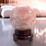 Quả Cầu Đá Phong Thủy Thạch Anh Hồng 7,72kg