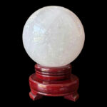 Quả Cầu Đá Phong Thủy Thạch Anh Trắng 1,63kg