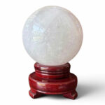 Quả Cầu Đá Phong Thủy Thạch Anh Trắng 1,63kg