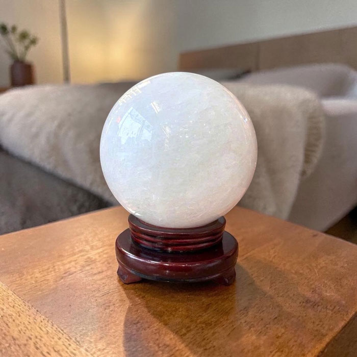 Quả Cầu Đá Phong Thủy Thạch Anh Trắng 7,86kg