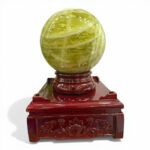 Quả Cầu Đá Phong Thủy Thạch Anh Vàng 12,04kg