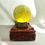 Quả Cầu Đá Phong Thủy Thạch Anh Vàng 12,04kg